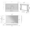 22 Smart Mirror TV Waterproof for Bathroom WebOS Shower Android WiFi Television DVB ATSC Magic Vanishing Mirror - Image 4